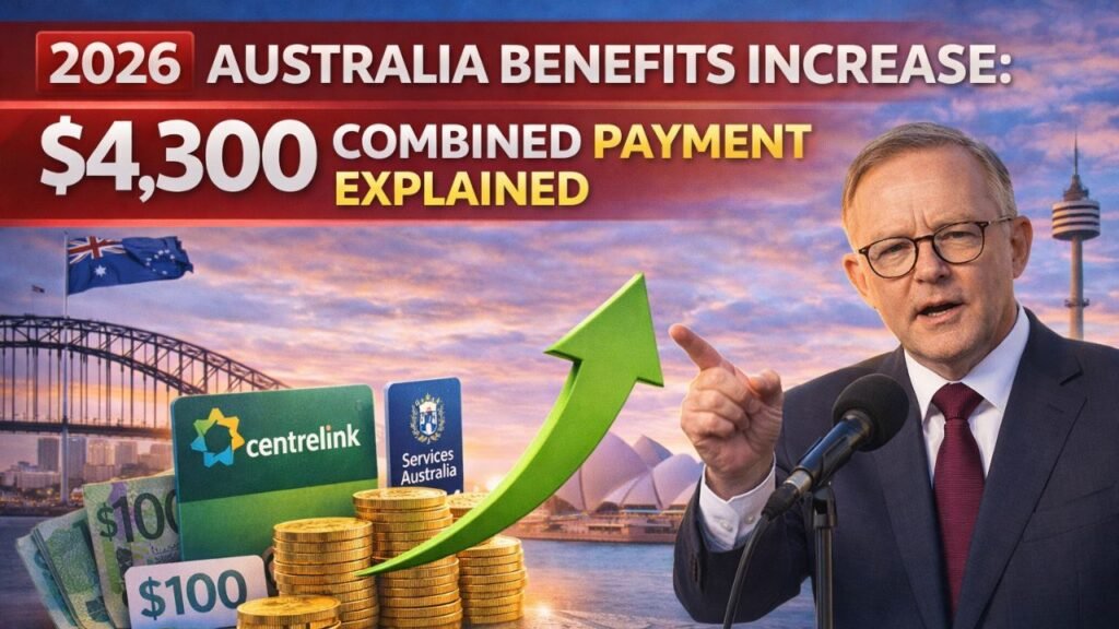 2026 Australia Benefits Increase: $4,300 Combined Payment Explained