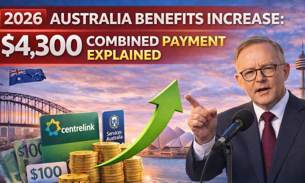 2026 Australia Benefits Increase: $4,300 Combined Payment Explained