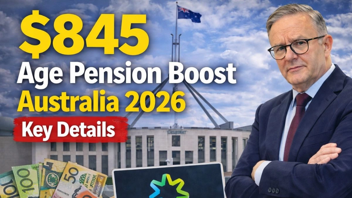 $845 Age Pension Boost Australia 2026 Key Details