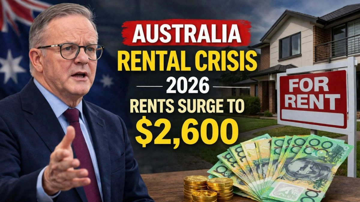 Australia Rental Crisis 2026 Rents Surge to $2,600