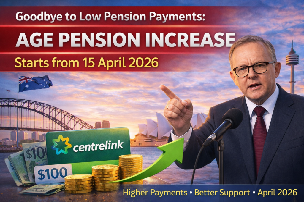 Goodbye to Low Pension Payments: Age Pension Increase Starts from 15 April 2026