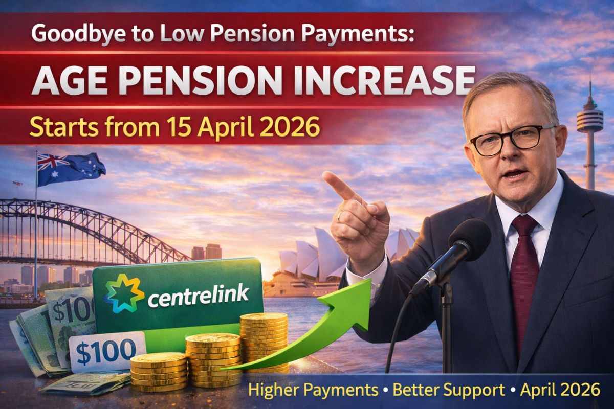Goodbye to Low Pension Payments: Age Pension Increase Starts from 15 April 2026